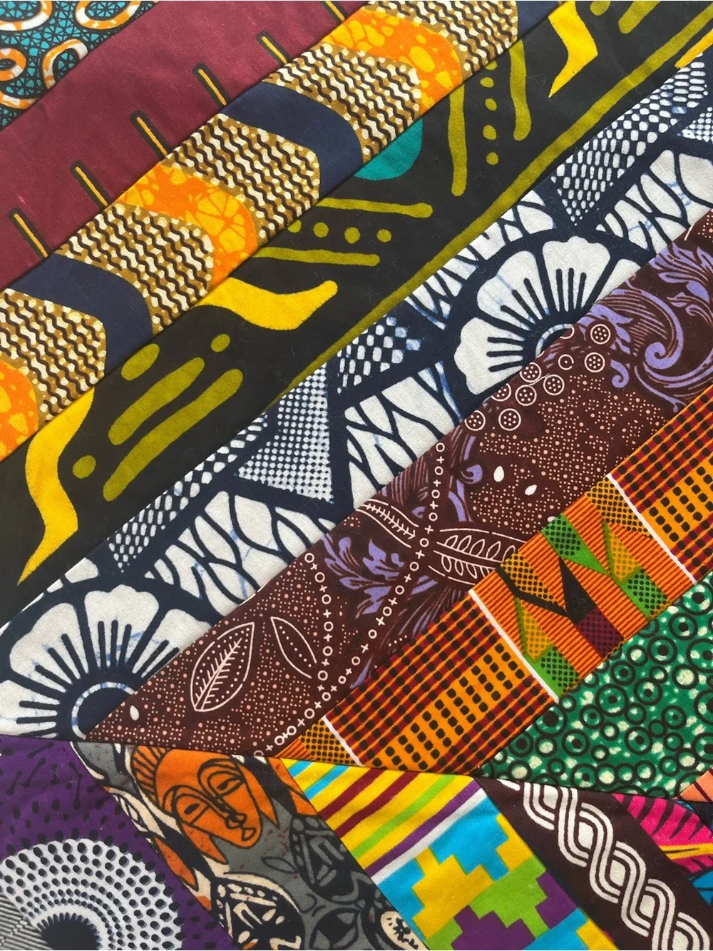 Handmade Multicolor African Print Quilt Wall Hanging - Artisan Home Decor